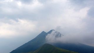 すこし山頂が見えた。