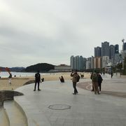 釜山屈指の海水浴場です。