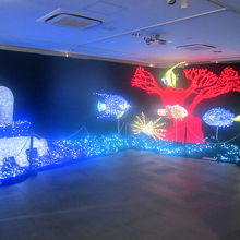 ２Fで開催中だったイルミネーションイベントの様子