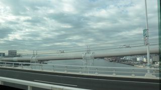 お台場などが見えます