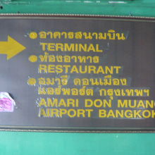 国鉄駅への通路の標識です。見落とさなければ、移動は、簡単です