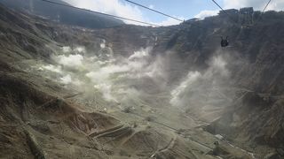 ロープウエイからの景色は圧巻です！