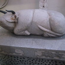 なで牛さんの様子