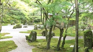 ゆったりとした時を過ごせるきれいな庭園