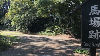 庭園の西側にあります