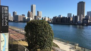 綺麗な散策用デッキ