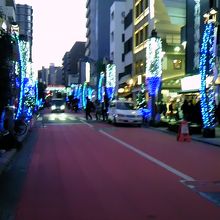 夕暮れのオレンジ通り