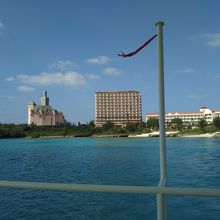 シースカイ博愛から見た博愛記念館