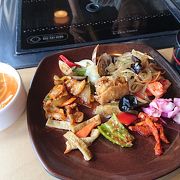 韓国料理のbuffet。