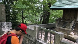 意外と広く、緑が多かったお城跡の公園