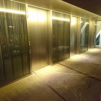 客室フロアーのエレベーターホール。ゴールド！