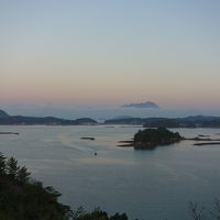 朝もやの天草松島