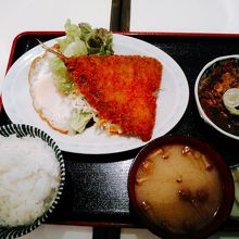 アジフライ定食