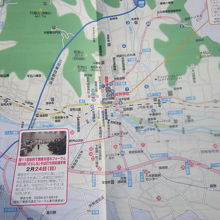 頂いた地図も、何となく判り辛い…。