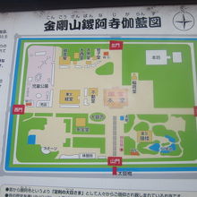 伽藍図案内板の様子