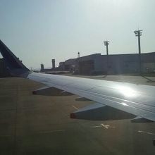 自衛隊関連施設が見える