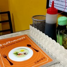 分かりやすいメニュー