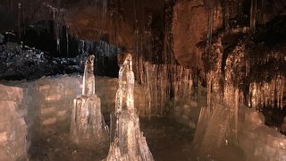 氷柱が見応えあり
