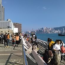 ビクトリアハーバーの風景です