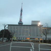 この一等地でも駐車場は平置きです。さすがは昭和創業のホテル。