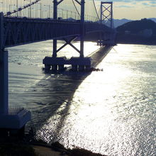 道の駅から見た橋