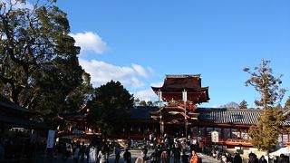 八幡駅からケーブルに乗っていく山ノ上の八幡宮