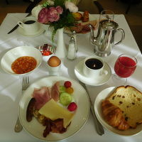 朝食。品揃えも良く、美味しかったです。