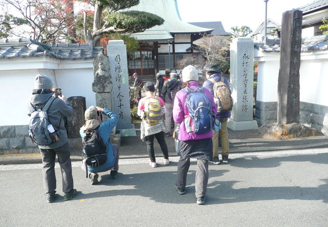 江戸時代に大山詣での旅人が立ち寄った寺院。
