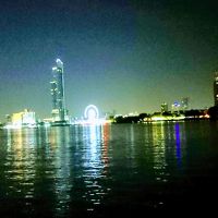 リバーサイドの夜景も綺麗