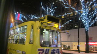 市電ループ化により定着した風景があります