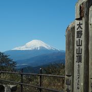 富士山の景観が素晴らしい山