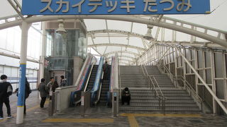 幅広い通路です