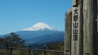 富士山の景観が素晴らしい山