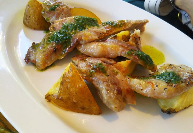 三元豚のポークステーキ