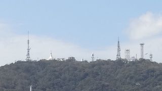 ロープウエイで