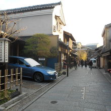 清水三年坂美術館前が、唯一、京情緒を感じた。