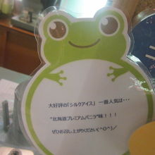 船内の売店にて発見したカエルさん！