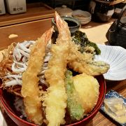 天丼を食べに　　魚処 はなたれ