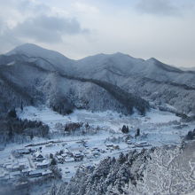 冬の五大堂からの景観