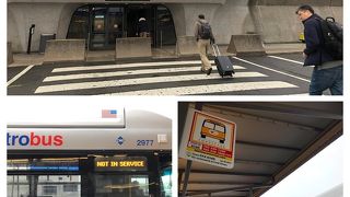 少し暗く感じた空港