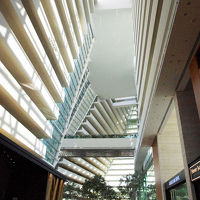 ここはロビーです。吹き抜けが高い！