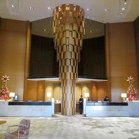 レセプションエリア、非日常の始まりを感じられるデザインです