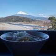 目の前に富士山