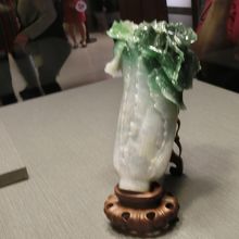 故宮博物館の人気の展示。ヒスイでできた白菜