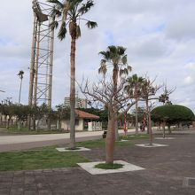 川沿いの遊歩道