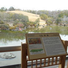 広大な「心字池」