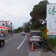 関子嶺温泉街の風景