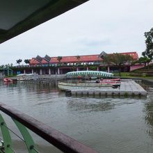 ここ冬山河親水公園で、下船して30分の休憩