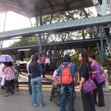 烏山頭水庫風景区 日本人や中国人の団体観光客