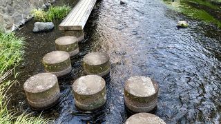 三嶋の水の美しさを実感できるせせらぎの道
